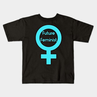 Future Feminist Aqua Kids T-Shirt